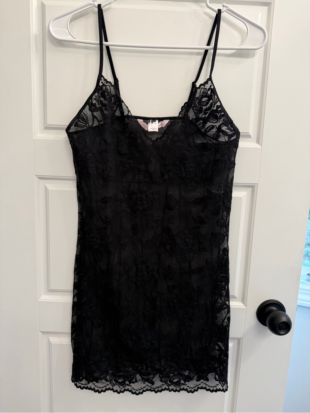 Vintage Victoria’s Secret Black Lace Cami Slip M Y2K Coquette